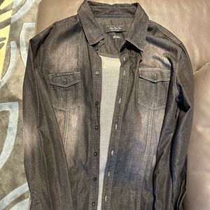 Philipp Plein denim crystal shirt xxxl. Like new.